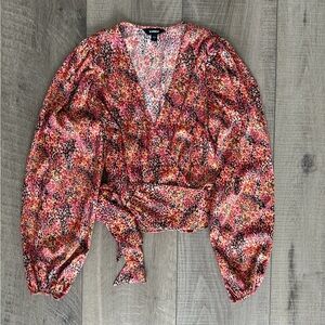 Express tie waist blouse XS